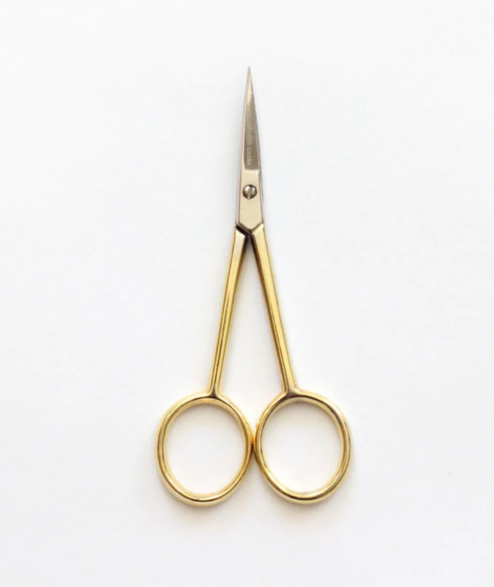 Silhouette Scissors with Gold Handle