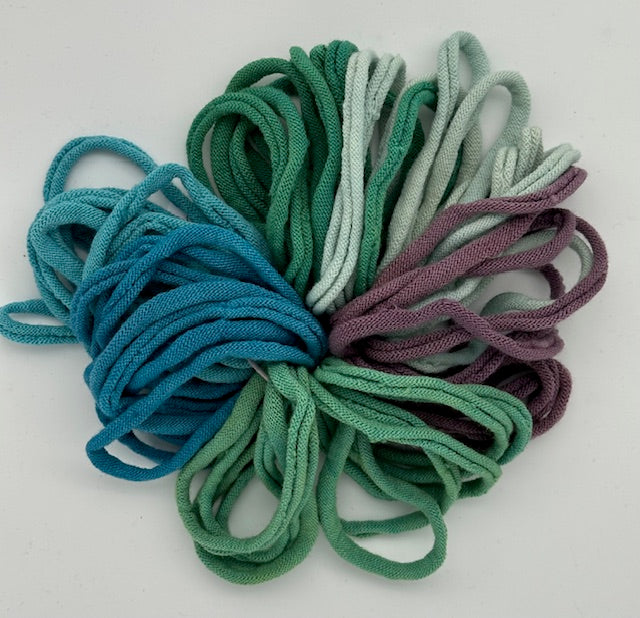 Hand Dyed Wool Loops for Small and Large Looms