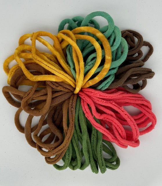 Hand Dyed Wool Loops for Small and Large Looms