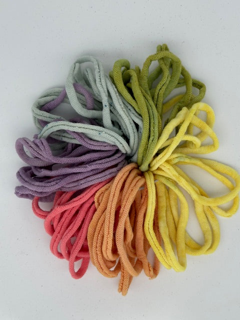 Hand Dyed Wool Loops for Small and Large Looms