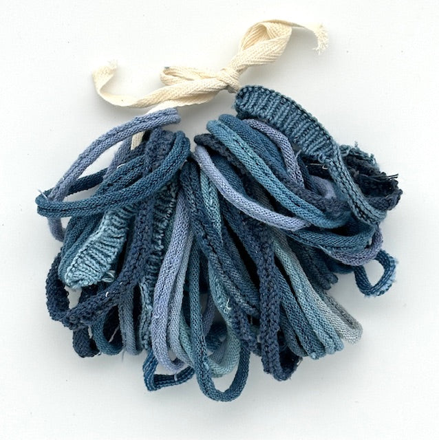 Limited Edition Cotton Hand Dyed Indigo loop bundles for 7 x 7 inch loom