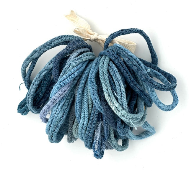 Limited Edition Cotton Hand Dyed Indigo loop bundles for 7 x 7 inch loom
