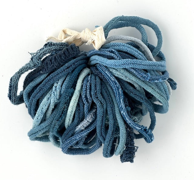 Limited Edition Cotton Hand Dyed Indigo loop bundles for 7 x 7 inch loom