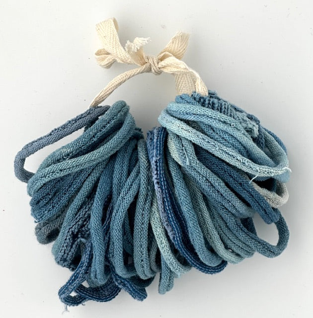 Limited Edition Cotton Hand Dyed Indigo loop bundles for 7 x 7 inch loom