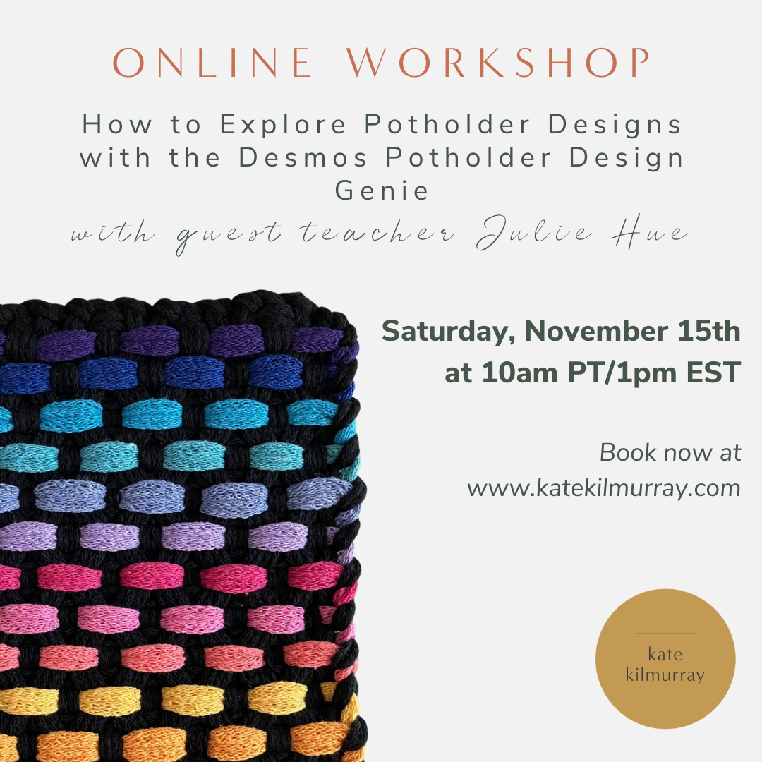How to Explore Potholder Designs with the Desmos Potholder Design Genie - Online Workshop with Julie Hue