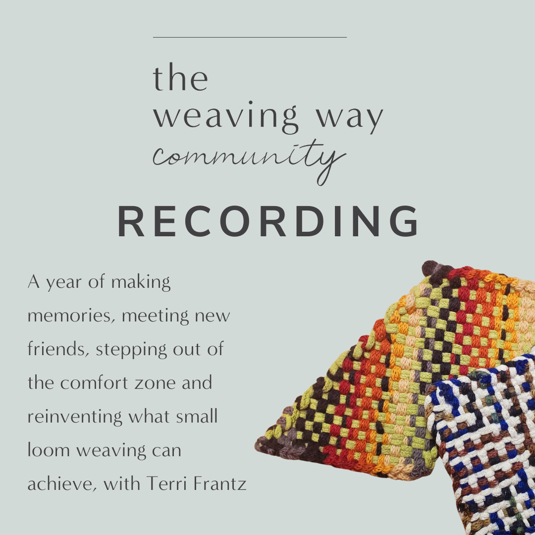 WWC Recording - reinventing what small loom weaving can achieve with Terri Frantz