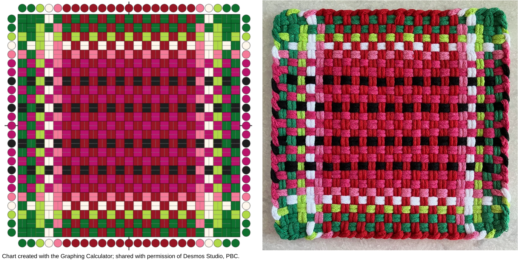 How to Explore Potholder Designs with Desmos - Online Workshop with Julie Hue