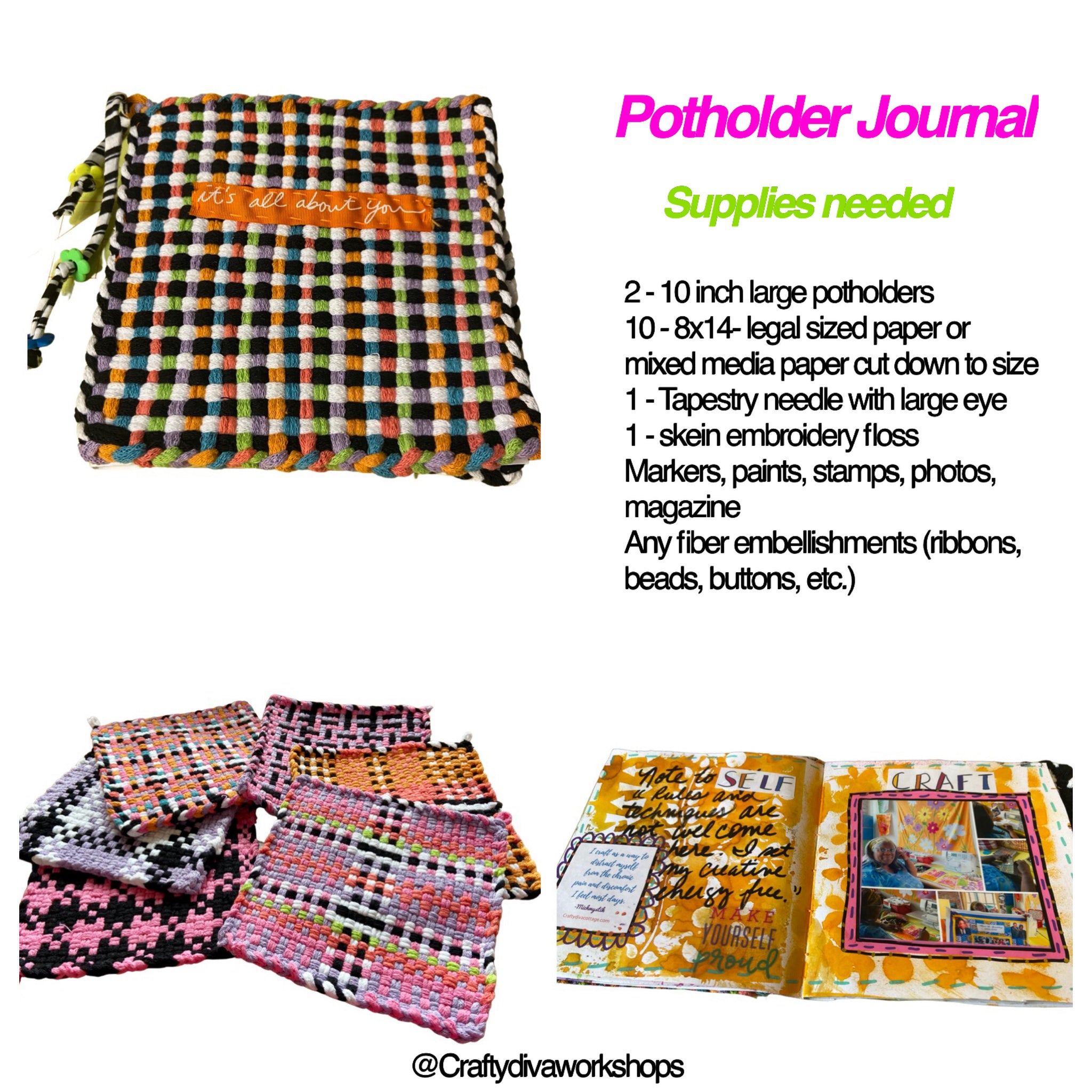 Potholder Journal Workshop with Michelle Spaulding