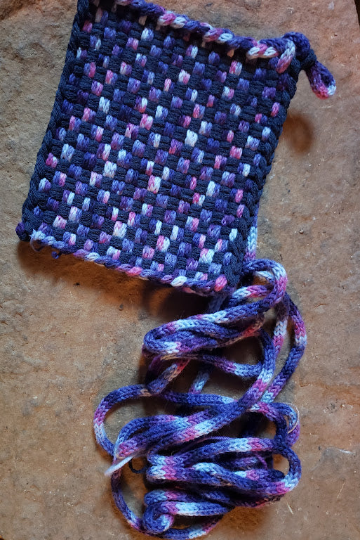 Creating and using I-cord for potholder weaving - two online workshops with Linda Lutomski